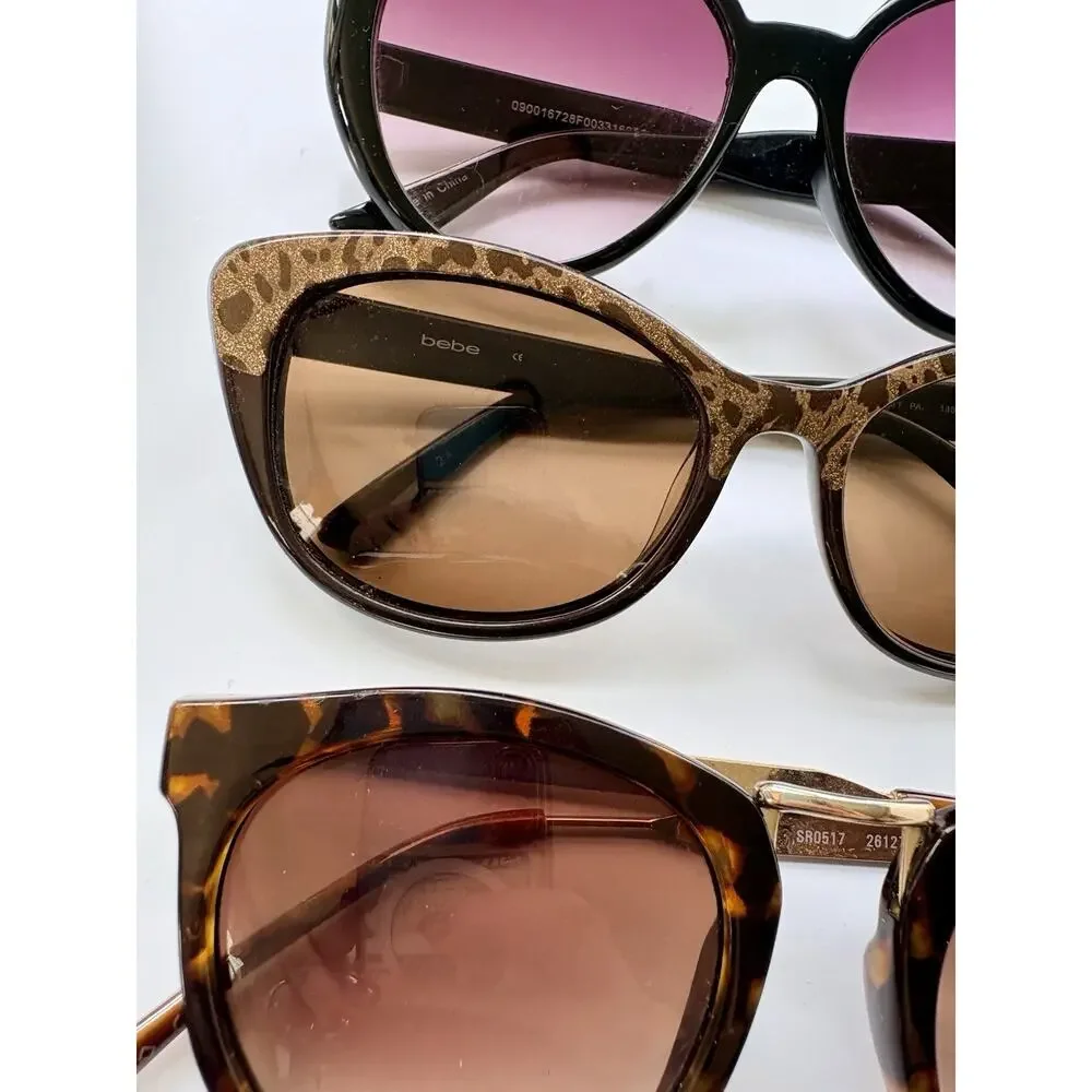 COACH Sunglasses Lot Womens Barbara HC8099 Nine West BEBE Tortoise Animal Print